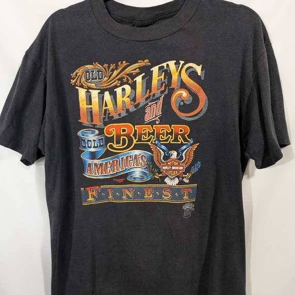 Harley-Davidson Other - Harley-Davidson Rare Black Tee with Vintage Graphic